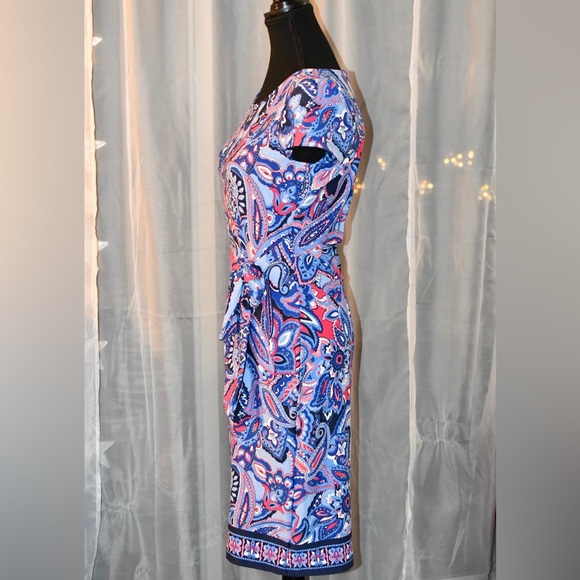Talbot Bold Colourful Pattern Dress Size Small - Picture 3 of 11